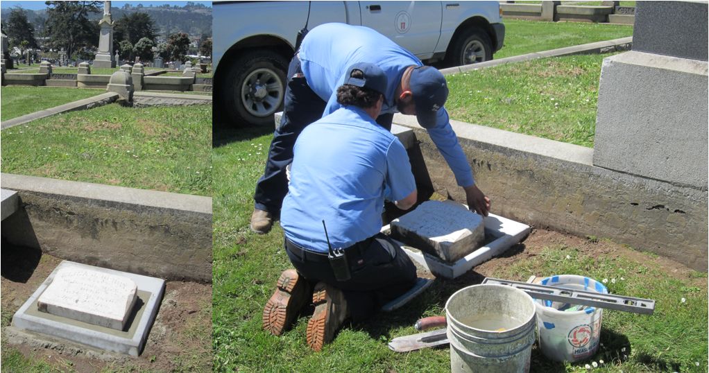 Placing the Headstone